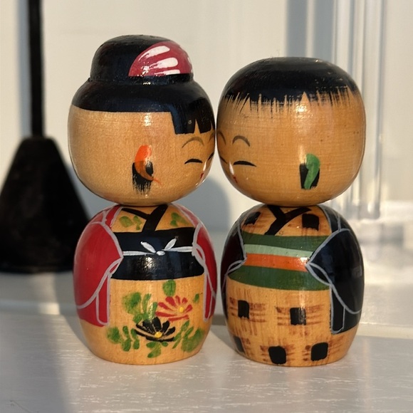 ✨VTG Kokeshi Japanese figures (man and woman) - Picture 6 of 7
